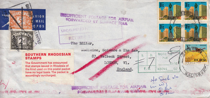 Rhodesia Postage Due