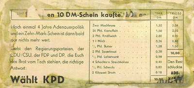 The Back of the Communist Election Note of 1953�