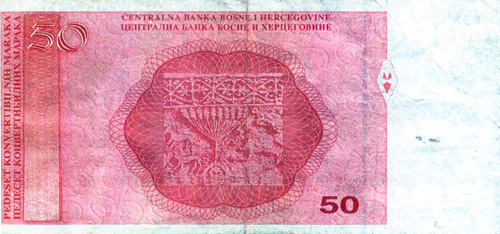 $5,000,000 reward leaflet parody of a Bosnia banknote