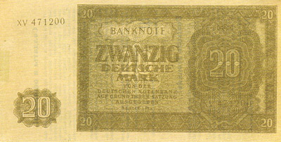 The NTS 20 Mark East German Banknote�
