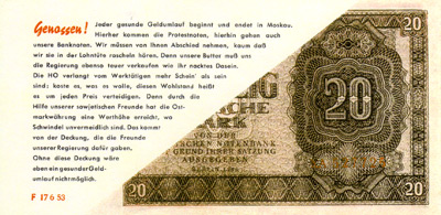 The Unfolded Tarantel Propaganda Banknote�