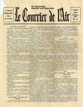 Le Courrier de l'Air, 3 Octobre 1918, No. 73 - La Morale Allemande - Quelques Lignes D'Hindenburg 