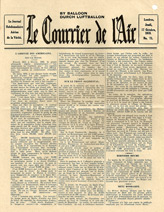 Random PSYOP leaflet - Le Courrier de l'Air, 17 Octobre 1918, No. 75 - L'Arriv�e Des Am�ricains