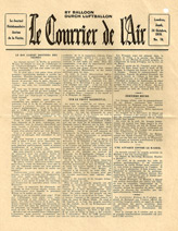 Random PSYOP leaflet - Le Courrier de l'Air, 24 Octobre 1918, No. 76 - Le Roi Albert Donnera Des Ordres