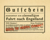 Random PSYOP leaflet - Ticket to England