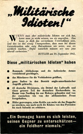 Random PSYOP leaflet - Military Idiots
