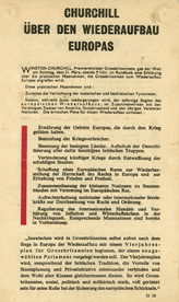 Random PSYOP leaflet - Reconstruction of Europe