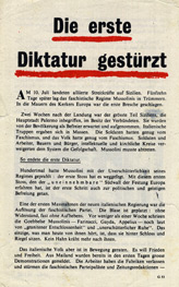 Random PSYOP leaflet - The First Dictatorship has Fallen