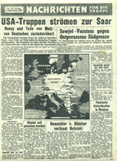 Random PSYOP leaflet - News for the Troops, No. 145, 8 September 1944