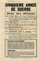 Random PSYOP leaflet - Five years of War