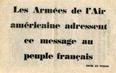 Random PSYOP leaflet - Message to French