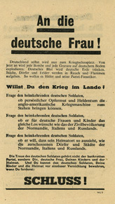 Random PSYOP leaflet - To the German Women!