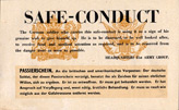 Random PSYOP leaflet - Safe Conduct
