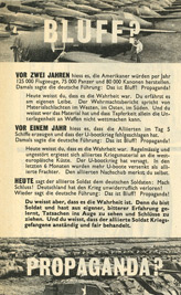 Random PSYOP leaflet - Bluff?