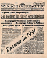 Random PSYOP leaflet - V�lkischer Beobachter, 10 October 1941