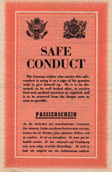 Random PSYOP leaflet - Safe Conduct / Passierschein
