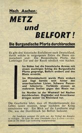Random PSYOP leaflet - After Aachen: Metz and Belfort!