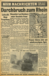 Random PSYOP leaflet - News for the Troops, No. 323, 5 March 1945