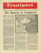 Random PSYOP leaflet - Frontpost SOUTH, No. 103, 30 January 1945