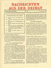 Random PSYOP leaflet - NEWS FROM THE HOME COUNTRY, No. 20, 12 January 1945