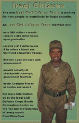 Random PSYOP leaflet - Iraqi Citizens. The new Iraqi Civil Defense Corps is looking�