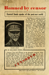 Random PSYOP leaflet - SMUTS SAID ABOUT BRITAIN: