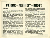 PEACE - FREEDOM - BREAD!
