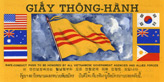 Random PSYOP leaflet - SAFE-CONDUCT PASS. Return and cooperate with the Government of Vietnam�