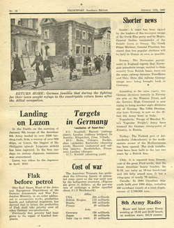 Frontpost - a newspaper produced by PWB/AFHQ for German Forces in Italy