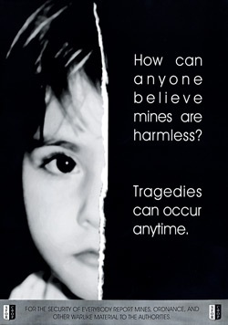Bosnia Mine Awareness Poster