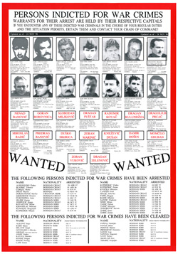 No Code, PERSONS INDICTED FOR WAR CRIMES